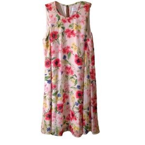 Calvin Klein Floral Trapeze Dress Size 4